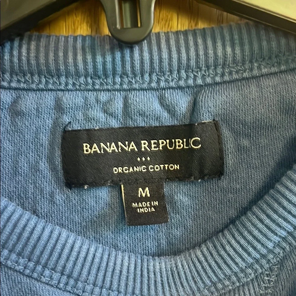 Banana Republic Organic‎ Cotton Blue Crew Neck Long Sleeve Sweatshirt Mens M